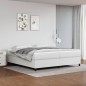 vidaXL Estructura de cama box spring cuero sintético blanco 200x200 cm vidaXL Estructura de cama box spring cuero sintético blanco 200x200 cm