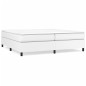 vidaXL Estructura de cama box spring cuero sintético blanco 200x200 cm vidaXL Estructura de cama box spring cuero sintético blanco 200x200 cm