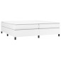 vidaXL Estructura de cama box spring cuero sintético blanco 200x200 cm vidaXL Estructura de cama box spring cuero sintético blanco 200x200 cm