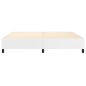 vidaXL Estructura de cama box spring cuero sintético blanco 200x200 cm vidaXL Estructura de cama box spring cuero sintético blanco 200x200 cm