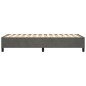 vidaXL Estructura de cama box spring terciopelo gris oscuro 80x200 cm