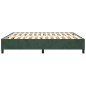 vidaXL Estructura de cama box spring terciopelo verde oscuro 180x200cm vidaXL Estructura de cama box spring terciopelo verde oscuro 180x200cm