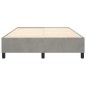 vidaXL Estructura de cama box spring terciopelo gris claro 140x190 cm vidaXL Estructura de cama box spring terciopelo gris claro 140x190 cm