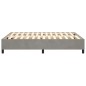 vidaXL Estructura de cama box spring terciopelo gris claro 140x190 cm vidaXL Estructura de cama box spring terciopelo gris claro 140x190 cm