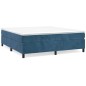 vidaXL Estructura de cama box spring terciopelo azul oscuro 200x200 cm