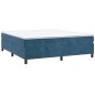 vidaXL Estructura de cama box spring terciopelo azul oscuro 200x200 cm