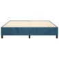 vidaXL Estructura de cama box spring terciopelo azul oscuro 200x200 cm