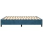 vidaXL Estructura de cama box spring terciopelo azul oscuro 200x200 cm