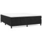 vidaXL Estructura de cama box spring terciopelo negro 200x200 cm