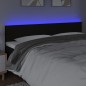 vidaXL Cabecero con LED de tela negro 180x5x78/88 cm vidaXL Cabecero con LED de tela negro 180x5x78/88 cm