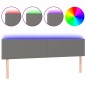 vidaXL Cabecero con LED de tela gris oscuro 200x5x78/88 cm vidaXL Cabecero con LED de tela gris oscuro 200x5x78/88 cm