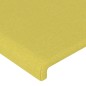 vidaXL Cabecero con LED de tela verde 100x5x78/88 cm