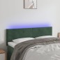 vidaXL Cabecero con LED de terciopelo gris oscuro 144x5x78/88 cm vidaXL Cabecero con LED de terciopelo gris oscuro 144x5x78/88 cm