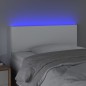vidaXL Cabecero con LED cuero sintético blanco 90x5x78/88 cm vidaXL Cabecero con LED cuero sintético blanco 90x5x78/88 cm