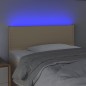 vidaXL Cabecero con LED de tela color crema 80x5x78/88 cm vidaXL Cabecero con LED de tela color crema 80x5x78/88 cm