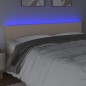 vidaXL Cabecero con LED cuero sintético color capuchino 200x5x78/88 cm vidaXL Cabecero con LED cuero sintético color capuchino 200x5x78/88 cm
