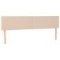 vidaXL Cabecero con LED cuero sintético color capuchino 200x5x78/88 cm vidaXL Cabecero con LED cuero sintético color capuchino 200x5x78/88 cm