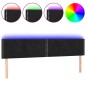 vidaXL Cabecero con LED de terciopelo negro 160x5x78/88 cm vidaXL Cabecero con LED de terciopelo negro 160x5x78/88 cm