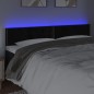 vidaXL Cabecero con LED de terciopelo negro 160x5x78/88 cm vidaXL Cabecero con LED de terciopelo negro 160x5x78/88 cm