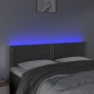 vidaXL Cabecero con LED de terciopelo gris oscuro 144x5x78/88 cm vidaXL Cabecero con LED de terciopelo gris oscuro 144x5x78/88 cm