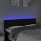 vidaXL Cabecero con LED de tela negro 144x5x78/88 cm vidaXL Cabecero con LED de tela negro 144x5x78/88 cm