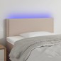 vidaXL Cabecero con LED cuero sintético color capuchino 100x5x78/88 cm vidaXL Cabecero con LED cuero sintético color capuchino 100x5x78/88 cm