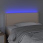 vidaXL Cabecero con LED cuero sintético color capuchino 80x5x78/88 cm vidaXL Cabecero con LED cuero sintético color capuchino 80x5x78/88 cm