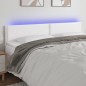 vidaXL Cabecero con LED cuero sintético blanco 180x5x78/88 cm vidaXL Cabecero con LED cuero sintético blanco 180x5x78/88 cm
