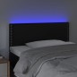 vidaXL Cabecero con LED cuero sintético negro 100x5x78/88 cm vidaXL Cabecero con LED cuero sintético negro 100x5x78/88 cm