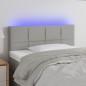 vidaXL Cabecero con LED de tela gris claro 90x5x78/88 cm vidaXL Cabecero con LED de tela gris claro 90x5x78/88 cm