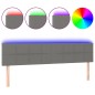 vidaXL Cabecero con LED de tela gris oscuro 180x5x78/88 cm vidaXL Cabecero con LED de tela gris oscuro 180x5x78/88 cm