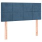 vidaXL Cabecero con LED de terciopelo azul oscuro 80x5x78/88 cm