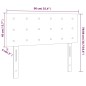 vidaXL Cabecero con LED cuero sintético color crema 90x5x78/88 cm vidaXL Cabecero con LED cuero sintético color crema 90x5x78/88 cm