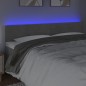 vidaXL Cabecero con LED de terciopelo gris claro 200x5x78/88 cm vidaXL Cabecero con LED de terciopelo gris claro 200x5x78/88 cm