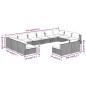 vidaXL Set de muebles de jardín 12 pzas cojines ratán sintético gris vidaXL Set de muebles de jardín 12 pzas cojines ratán sintético gris