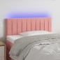 vidaXL Cabecero con LED de terciopelo rosa 80x5x78/88 cm vidaXL Cabecero con LED de terciopelo rosa 80x5x78/88 cm