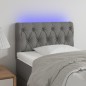 vidaXL Cabecero con LED de tela gris oscuro 80x7x78/88 cm vidaXL Cabecero con LED de tela gris oscuro 80x7x78/88 cm