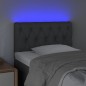 vidaXL Cabecero con LED de tela gris oscuro 80x7x78/88 cm vidaXL Cabecero con LED de tela gris oscuro 80x7x78/88 cm
