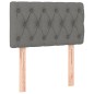 vidaXL Cabecero con LED de tela gris oscuro 80x7x78/88 cm vidaXL Cabecero con LED de tela gris oscuro 80x7x78/88 cm