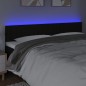 vidaXL Cabecero con LED de tela negro 180x5x78/88 cm vidaXL Cabecero con LED de tela negro 180x5x78/88 cm