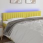 vidaXL Cabecero con LED de tela verde 200x5x78/88 cm vidaXL Cabecero con LED de tela verde 200x5x78/88 cm