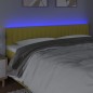 vidaXL Cabecero con LED de tela verde 200x5x78/88 cm vidaXL Cabecero con LED de tela verde 200x5x78/88 cm