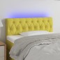 vidaXL Cabecero con LED de tela verde 90x7x78/88 cm