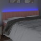 vidaXL Cabecero con LED de terciopelo rosa 200x5x78/88 cm vidaXL Cabecero con LED de terciopelo rosa 200x5x78/88 cm