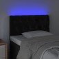 vidaXL Cabecero con LED de terciopelo negro 80x7x78/88 cm vidaXL Cabecero con LED de terciopelo negro 80x7x78/88 cm
