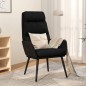 vidaXL Sillón de relax de tela negro vidaXL Sillón de relax de tela negro