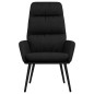 vidaXL Sillón de relax de tela negro vidaXL Sillón de relax de tela negro
