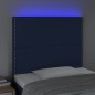 vidaXL Cabecero con luces LED tela azul 90x5x118/128 cm vidaXL Cabecero con luces LED tela azul 90x5x118/128 cm
