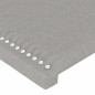 vidaXL Cabecero con luces LED tela gris claro 90x5x118/128 cm vidaXL Cabecero con luces LED tela gris claro 90x5x118/128 cm