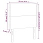vidaXL Cabecero con luces LED tela gris claro 90x5x118/128 cm vidaXL Cabecero con luces LED tela gris claro 90x5x118/128 cm